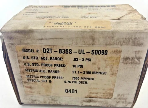 Barksdale D2T-B3SS-UL-S0090 Pressure or Vacuum Activated Switch — product image 7 of 8