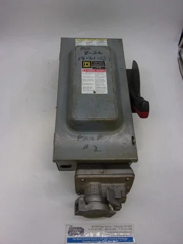 Square D H361WC Heavy Duty Safety Switch, 30A, 3P, Fusible, 600V, NEMA 1 — primary product image
