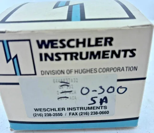 Weschler Instruments 644B637A18 Analog AC Ammeter 0-300A — primary product image