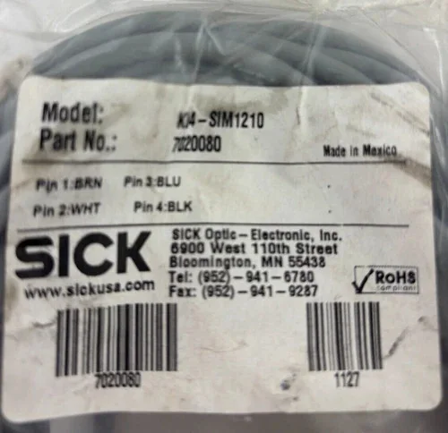 SICK KD4-SIM1210 Sensor Connection Cable — primary product image