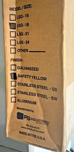 PS Industries LSG-18 Self-Closing Ladder Safety Gate in Safety Yellow — product image 2 of 5