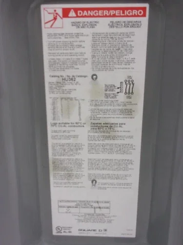 Square D HU362 Heavy Duty Safety Switch 60A 600V — product image 5 of 8