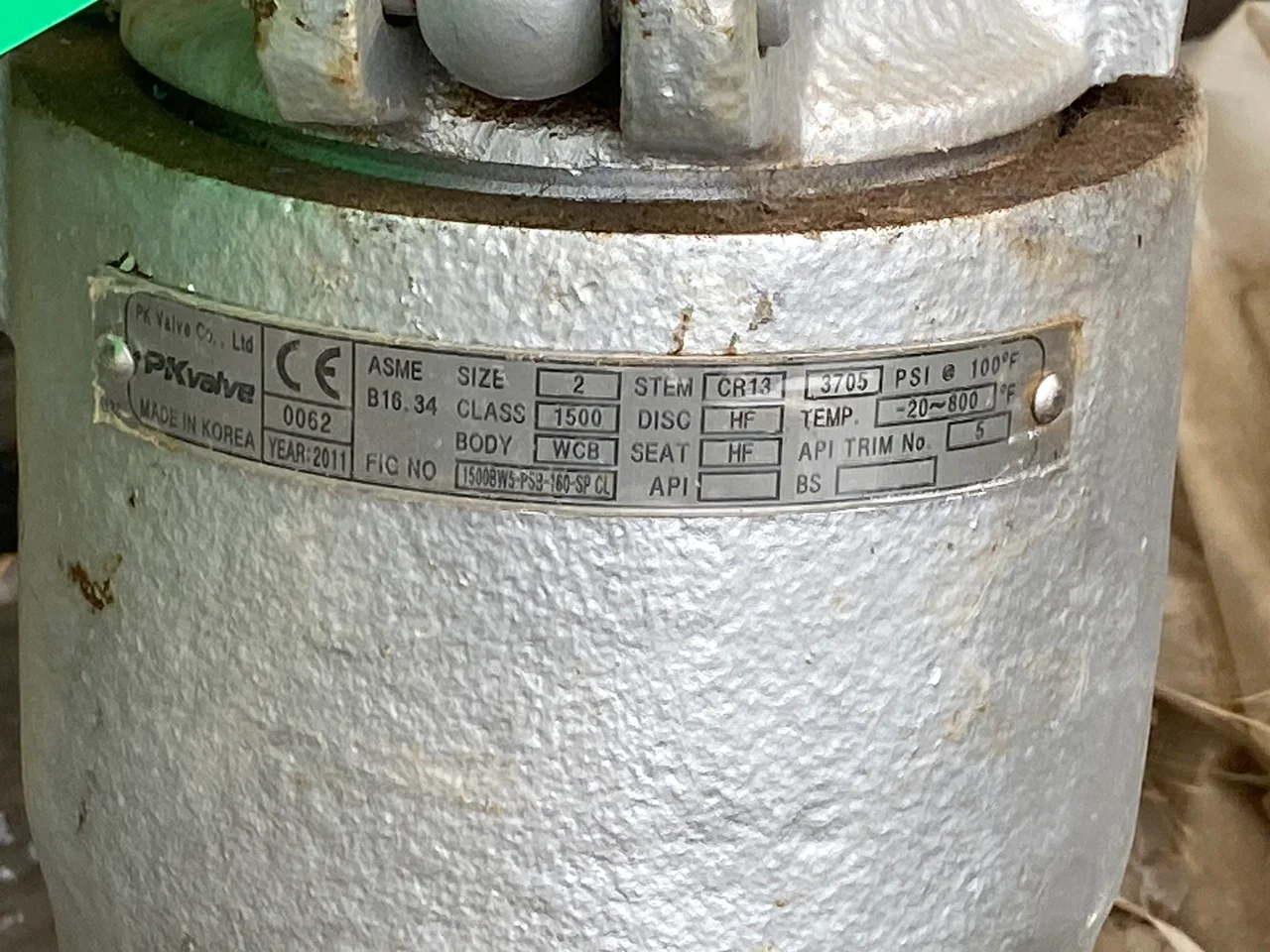 PK Valve 2-Inch Class 150 Sleeved Plug Valve — product image 3 of 3