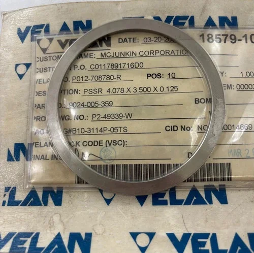 Velan PSSR Pressure Seal Ring 4.078 x 3.500 x 0.125 — product image 2 of 2