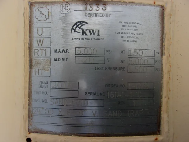KWI 24" x 8' Vertical Sand Trap — product image 12 of 13