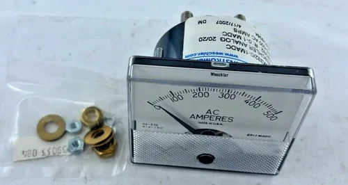 Weschler Analog Panel Meter GX332 0-500 AC Amps — product image 3 of 5