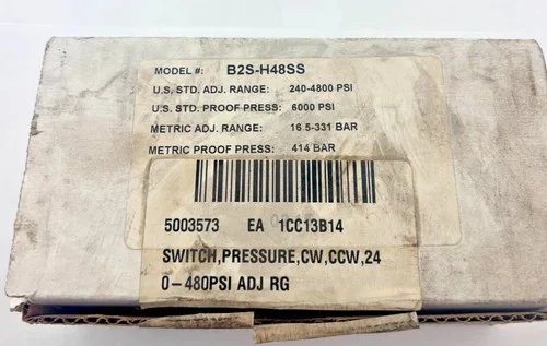 Barksdale B2S-H48SS Bourdon Tube Pressure Switch — product image 7 of 8