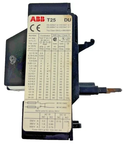 ABB T25 DU 8.5 Thermal Overload Relay — primary product image