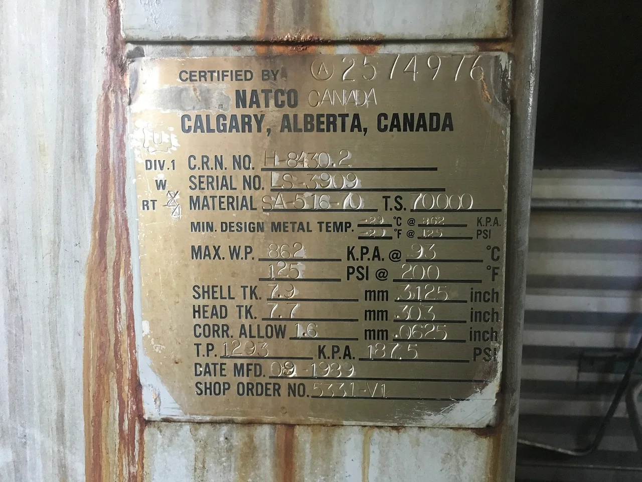 Natco Horizontal 3-Phase Oil and Gas Separator Package 36" x 12' — product image 8 of 8