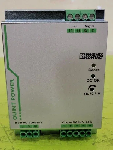 Phoenix Contact QUINT-PS/1AC/24DC/20 DIN Rail Power Supply 2866776 — product image 2 of 4