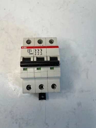 ABB S203P-K50 3-Pole 50A Miniature Circuit Breaker — primary product image