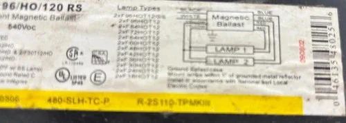 Sylvania Magnetic Ballast MB2X96/HO/120RS — product image 6 of 6