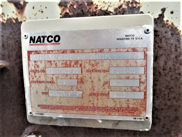 NATCO Reboiler/Surge Combination 18" x 9'6" 200M BTU — product image 6 of 12