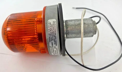 Edwards Signaling 125LEDFA120A Amber LED Flashing Beacon — product image 2 of 4