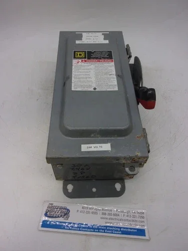 Square D H321AWK Heavy Duty Safety Switch, 30A, 2P, Fusible, 240V, NEMA 3R — primary product image