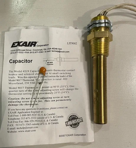 Exair 01-018021-305 Fenwal Thermoswitch 9017 Thermostat with Capacitor — primary product image