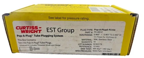 Curtiss-Wright EST Group Pop-A-Plug P2 Kit P2-460-E Tube Plugging System (Box of 10) — primary product image