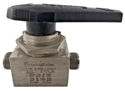 Swagelok SS-45S8 Stainless Steel 40 Series Ball Valve, 1/2 inch Tube Fitting — primary product image