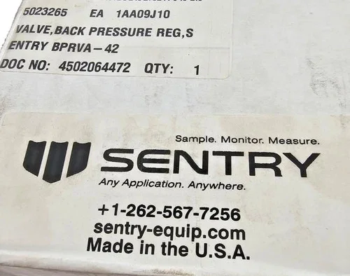 Sentry BPRVA-42 Back Pressure Regulator Relief Valve — product image 3 of 3