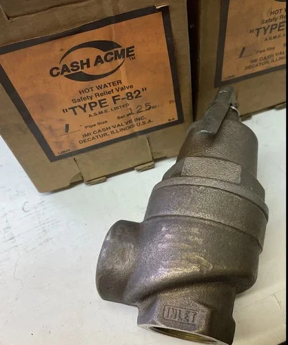 Cash Acme F-82 1" Hot Water Safety Relief Valve — primary product image