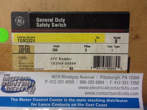 General Electric General Duty Safety Switch TGN3324 — primary product image