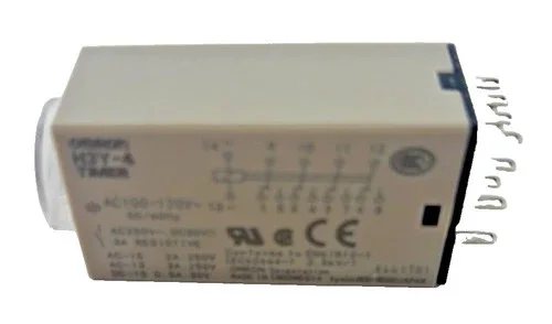 Omron H3Y-4 Solid-State Timer Relay, 120s, 100-120V AC — product image 5 of 6