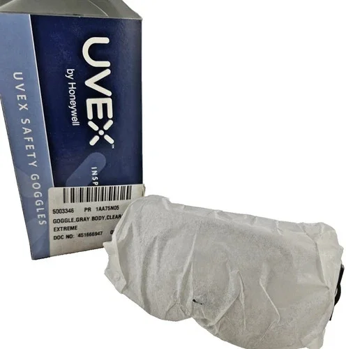 UVEX Stealth Safety Goggles S3960C Gray Body Clear XR Lens — product image 2 of 4