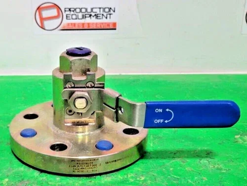 Precision Monoflange Ball Valve PFB1-E1002K-N, 3/4" NPT(F) x 2" 300# RF, Carbon Steel PTFE — primary product image