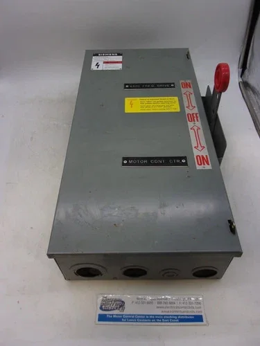 Siemens NF322DTK Double Throw Safety Switch, 60A, 240V, 3-Pole, Non-Fusible, NEMA 1 — primary product image