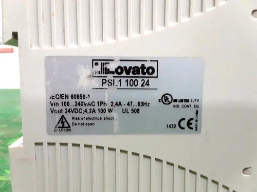 Lovato PSL110024 DIN Rail Switching Power Supply — product image 4 of 6