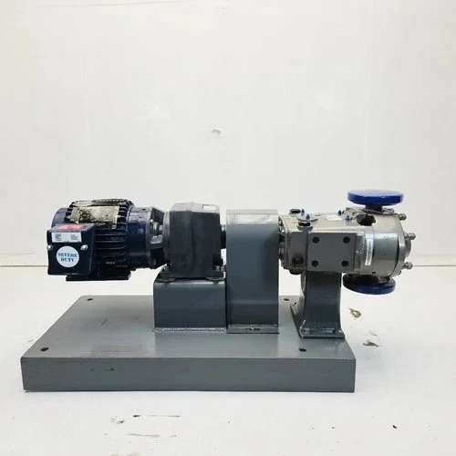Waukesha Cherry-Burrell Universal II 030U2-SP Positive Displacement Rotary Lobe Pump 316SS with Marathon 3HP Motor and Falk Gearbox — product image 5 of 6