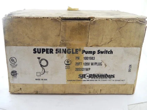 SJE Rhombus Super Single Pump Switch 20SSD1WP — primary product image