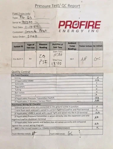 Profire Pro QS Fuel Train Pre-Built A Type — product image 11 of 13