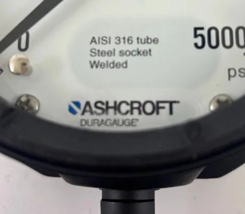 Ashcroft Duragauge Pressure Gauge 45-1379-RS-04L-5000 — product image 2 of 6