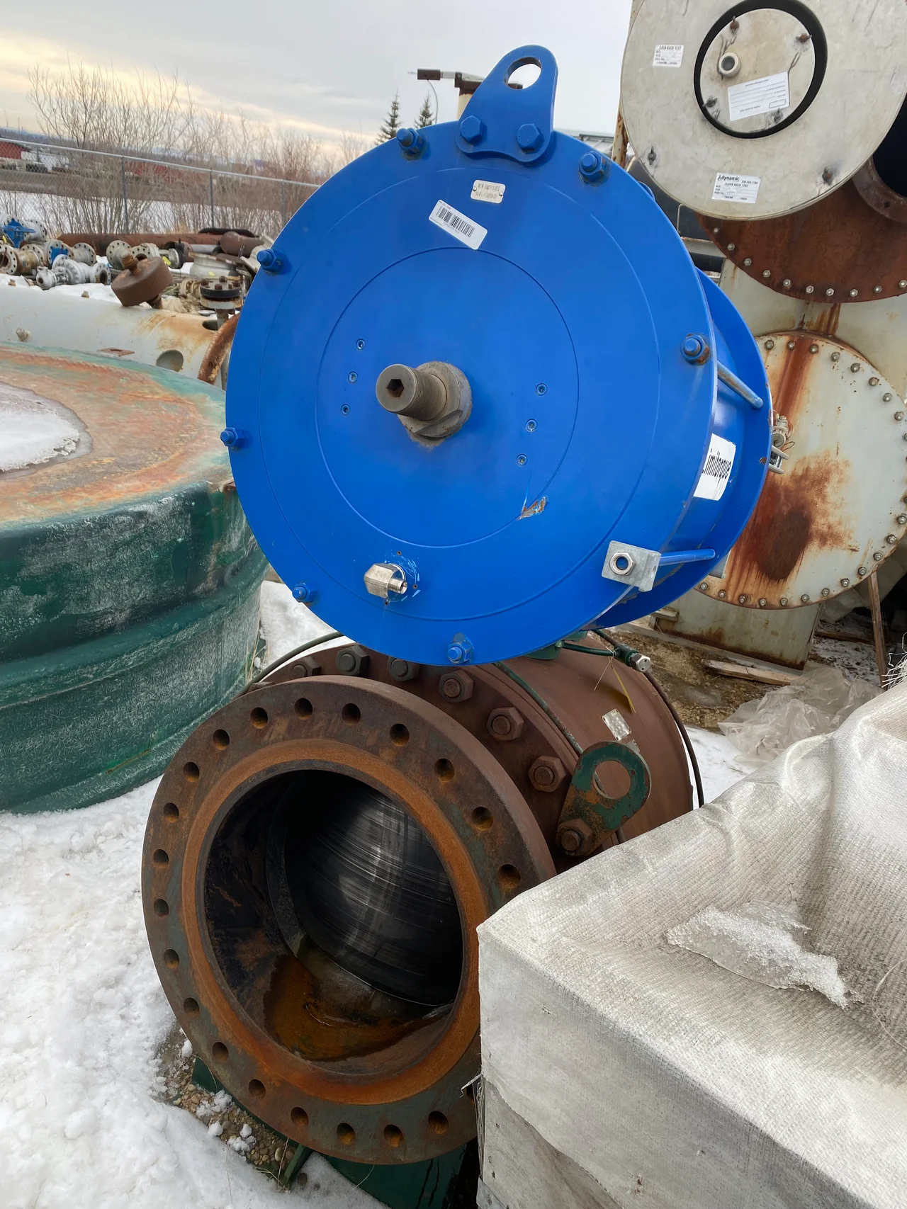 Neway 20 Inch Class 300 Trunnion Mounted Ball Valve with Limitorque Electric Actuator — product image 6 of 6