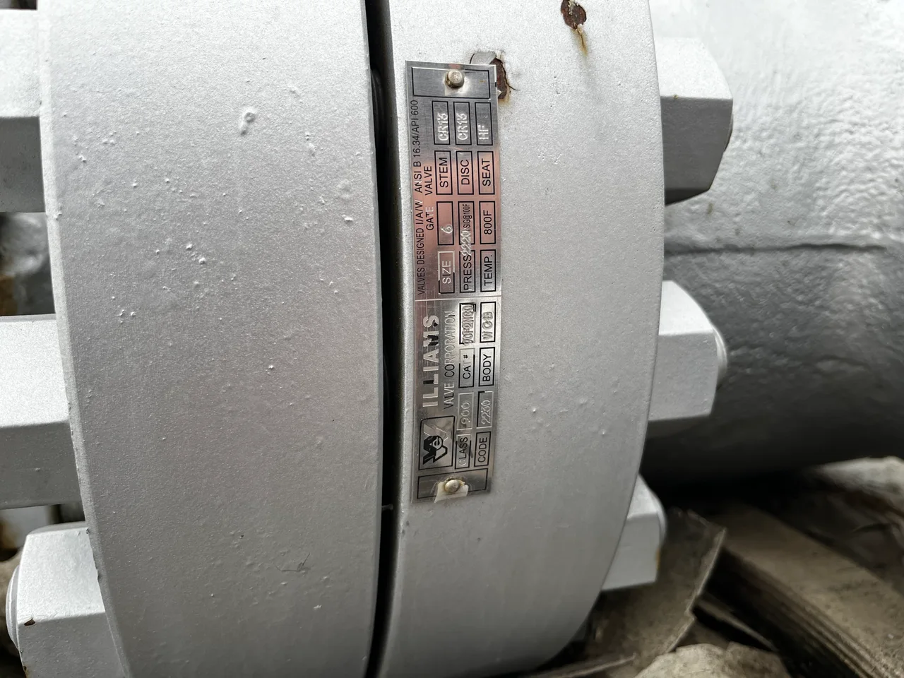 Velan 6 Inch Class 900 Bolted Bonnet Gate Valve — product image 3 of 3