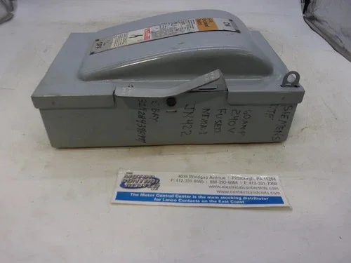 ITE JF422 Fusible Safety Switch, 3-Pole, 60A, 240V, NEMA 1 — product image 7 of 9