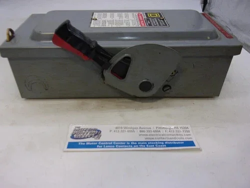 Square D H322N Heavy Duty Fusible Safety Switch, 60A, 240V, 3-Pole, NEMA 1 — product image 5 of 7