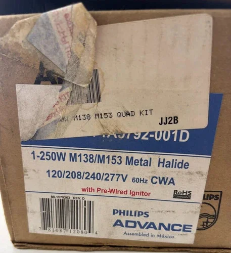 Philips Advance 71A5792001D 250W Metal Halide Ballast Kit — primary product image