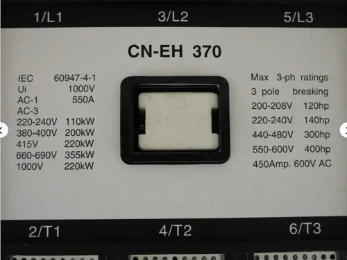 New Aftermarket EH 370 Contactor for ABB EH-370-30-22 — product image 2 of 8