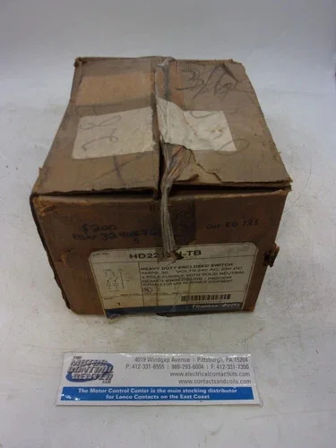 Thomas & Betts HD221SN-TB Heavy Duty Enclosed Safety Switch — product image 2 of 2