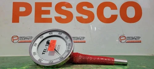 Tel-Tru AA575R Adjustable Angle Bimetallic Thermometer, 5" Dial, 50-550°F Range, 4" Stem — primary product image