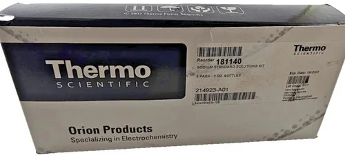 Thermo Scientific Orion 181140 Sodium Standard Solutions Kit - 5 Pack 2 oz Bottles — primary product image