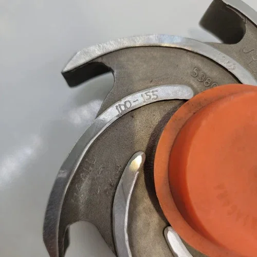 Goulds 3196 MTX Centrifugal Pump Impeller, 2x3-6, 6 Vane, 5.875" Diameter, 316SS — product image 3 of 7