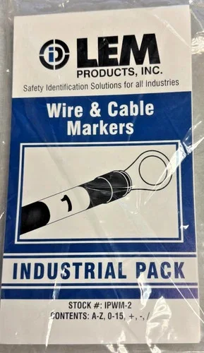 LEM Products IPWM-2 Industrial Pack Wire & Cable Markers — primary product image