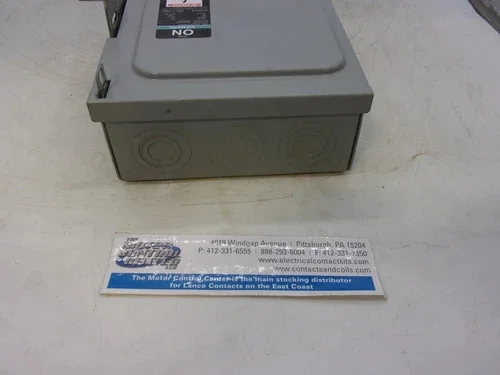 Siemens JN422 Fusible Heavy Duty Safety Switch, 60A, 240V, 3-Pole, NEMA 1 — product image 7 of 8