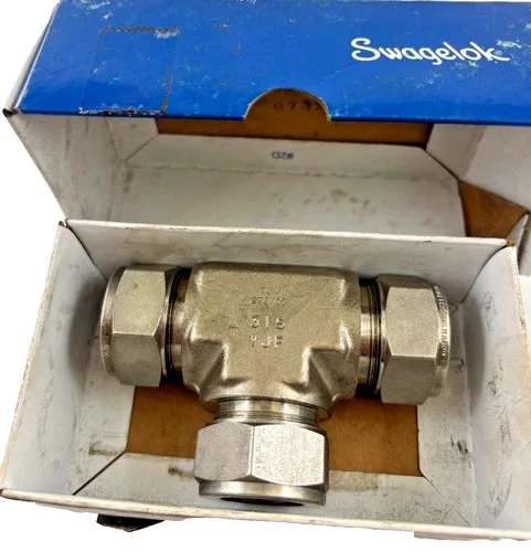 Swagelok Stainless Steel Union Tee SS-20M0-3, 20mm Tube — product image 2 of 6