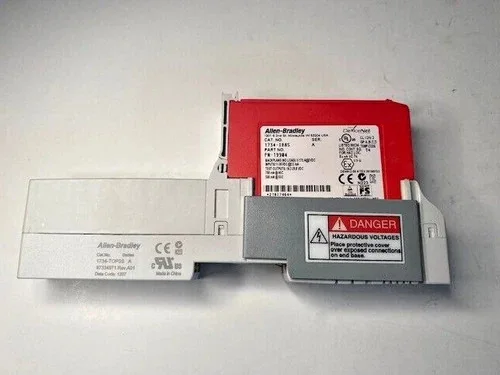 Allen Bradley 1734-IB8S Point I/O Safety Sinking Input Module with 1734-TOP3S Base — primary product image
