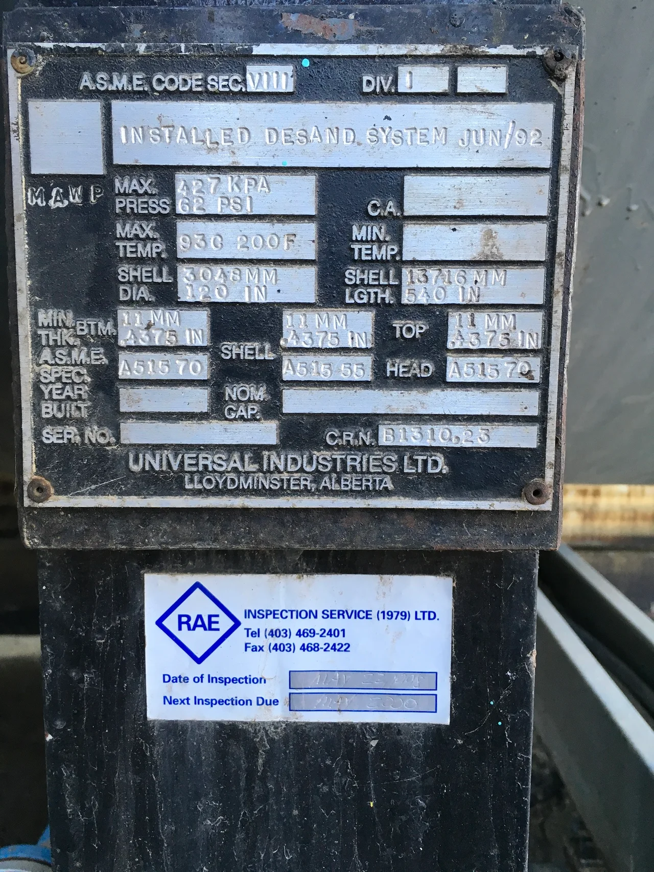 Murdock Production Equipment 10' x 45' Horizontal Heater Treater — product image 5 of 6