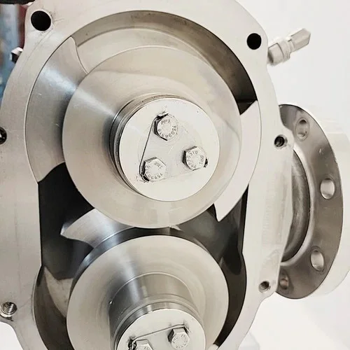 SPX Waukesha Cherry-Burrell 5070 Rotary Positive Displacement Lobe Pump with 15 HP Motor and 7.70:1 Gearbox — product image 6 of 19